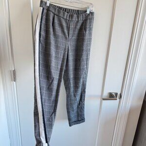 ZARA plaid striped cuffed business pants
